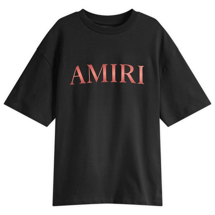 Photo: AMIRI Men's Gradient Core Logo T-Shirt in Black/Red