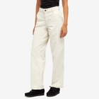 Dickies Women's Corduroy Carpenter Pants in Whitecap Gray