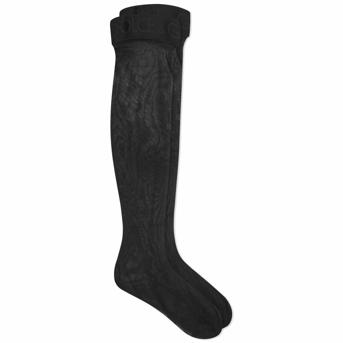 Dolce & Gabbana Green Cashmere Stretch Tights