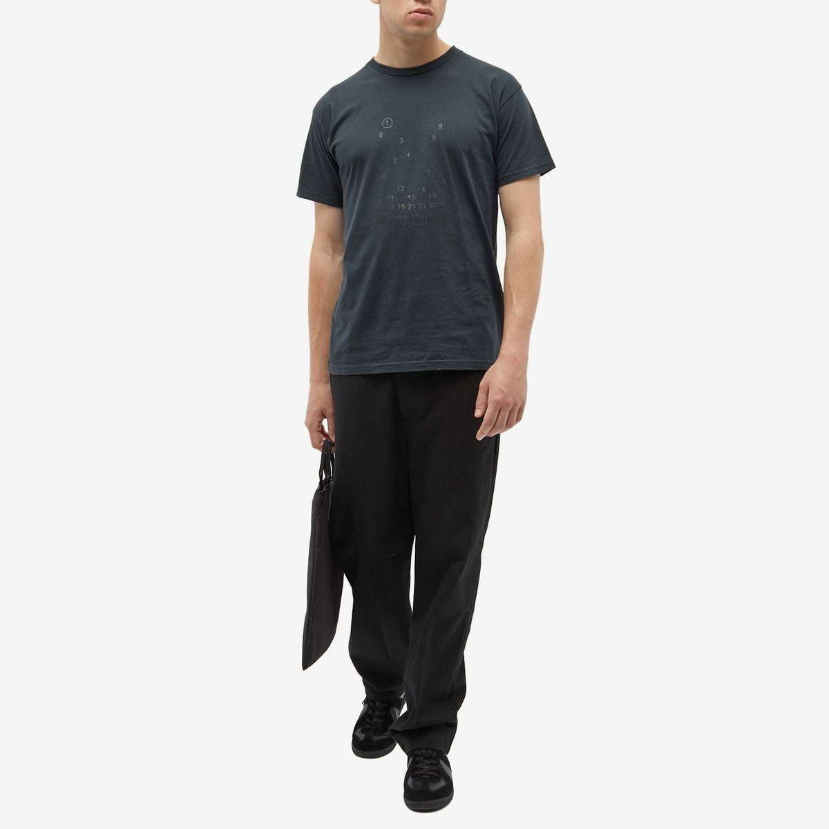 Maison Margiela Men's Short Sleeve T-Shirt in Black