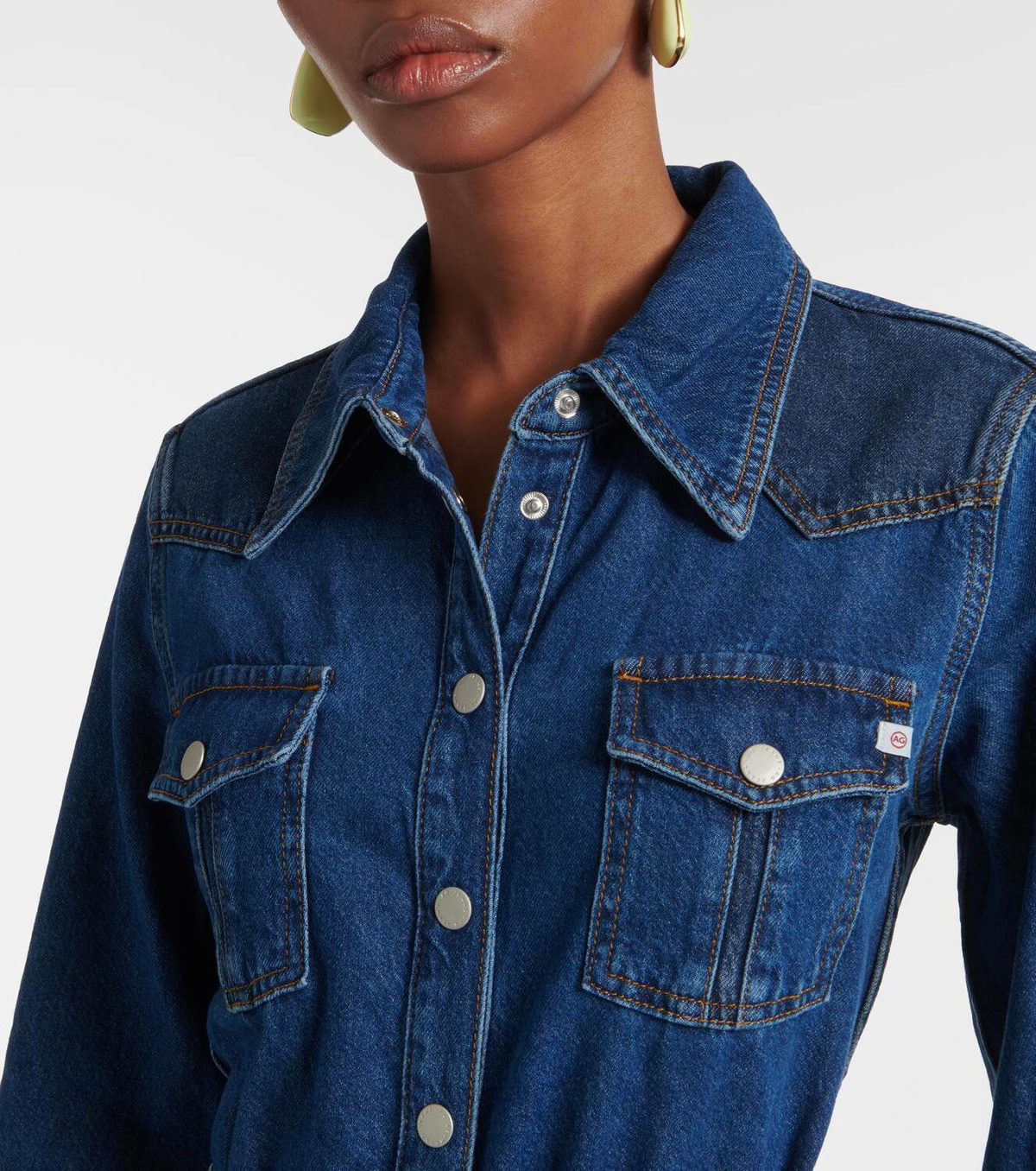 ag denim shirt dress Petal and Pup Women's Fleming Shirt Mini Dress