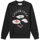 Casablanca Apres Lobster Logo Crew Sweat