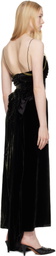 Maison Margiela Black Silk Maxi Dress