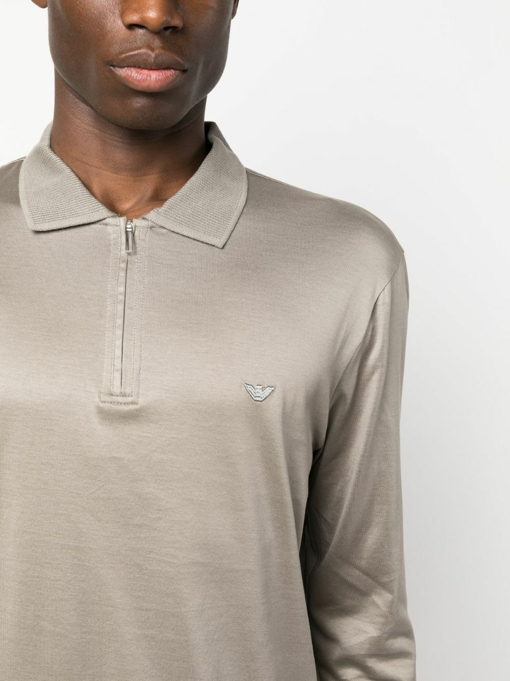 EMPORIO ARMANI - Long-sleeves Polo Shirt