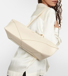 Loewe Puzzle Fold Medium cropped leather tote bag