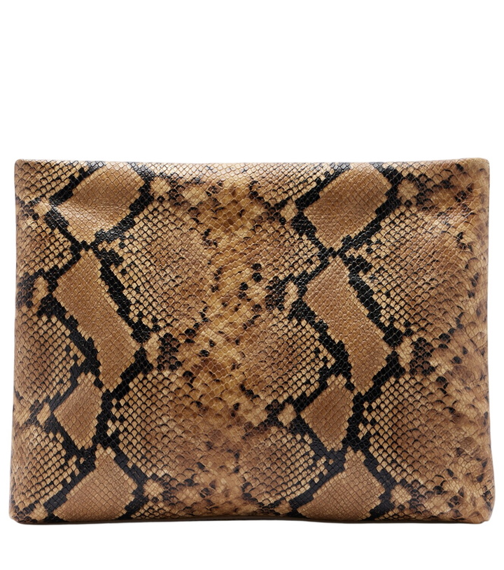 Photo: Nili Lotan Jerry Small snake-print leather clutch