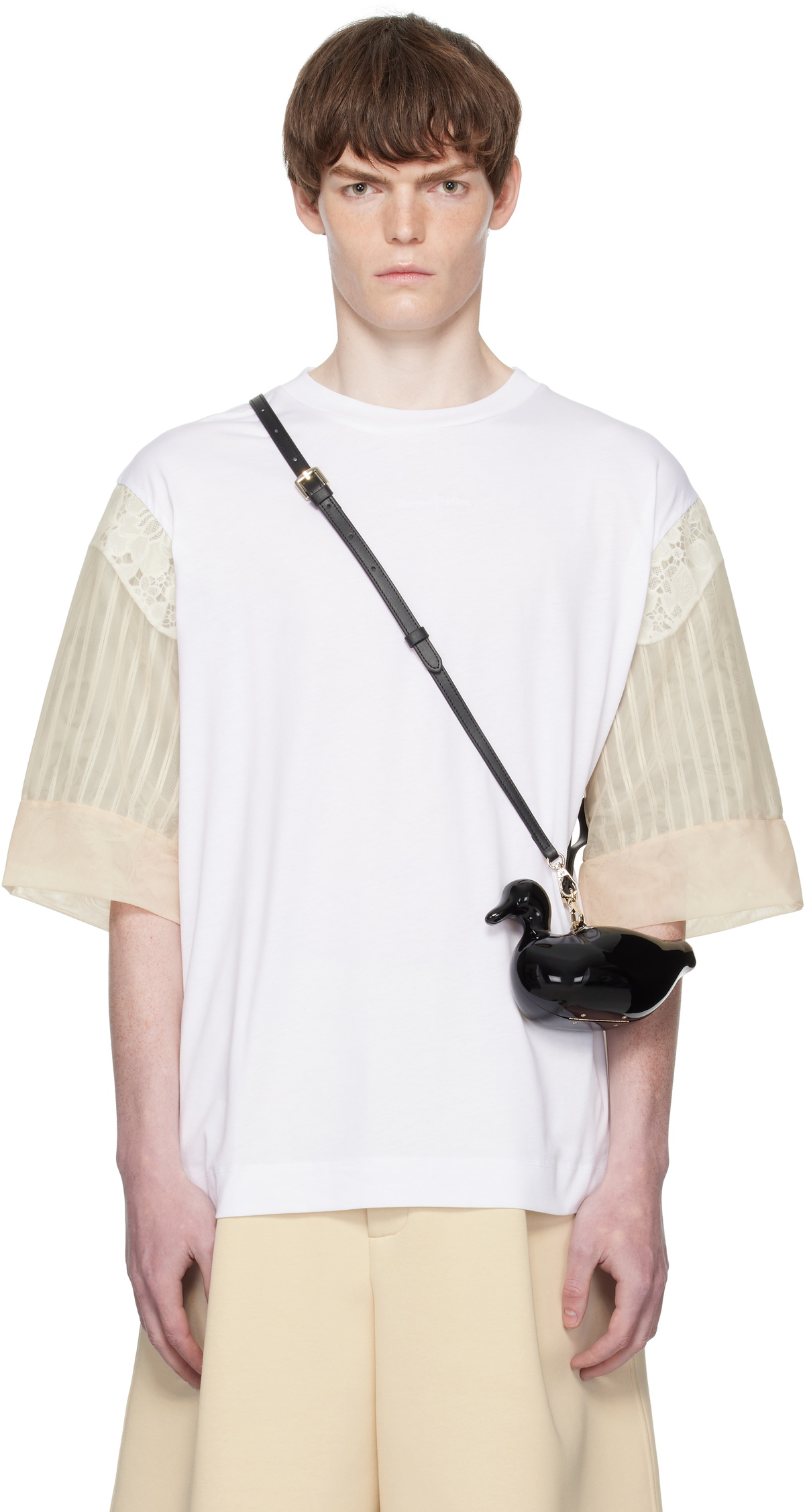 Simone Rocha Off-White Embroidered Cake T-Shirt Simone Rocha