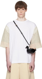 Simone Rocha White Trapped Lace Patchwork T-shirt