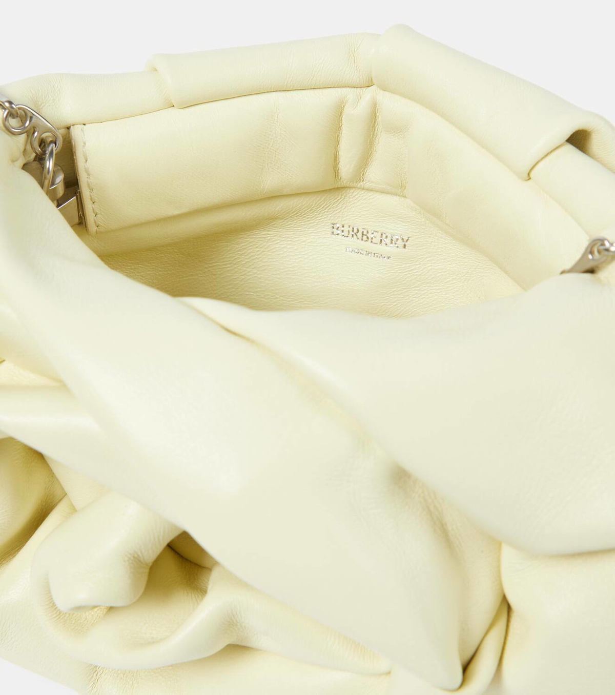 BURBERRY ルーシュ クラッチバッグ 3D ローズ Burberry Rose gathered leather clutch Burberry