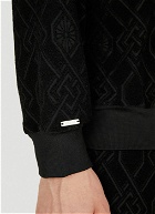 Monogram Hooded Sweatshirt in Black