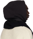 MM6 Maison Margiela Black Hooded Scarf