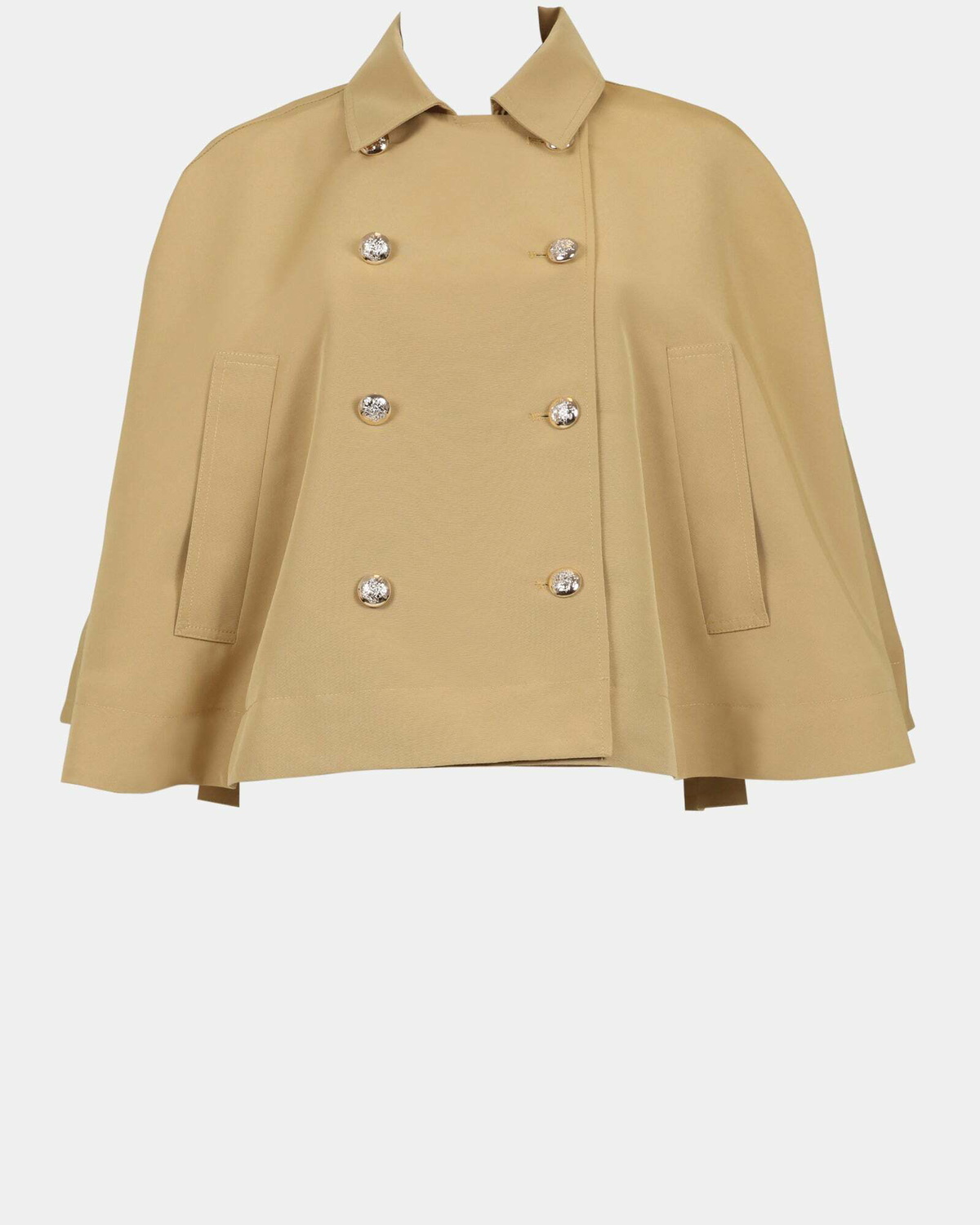 Steve Madden Noemie Trench Cape in Khaki