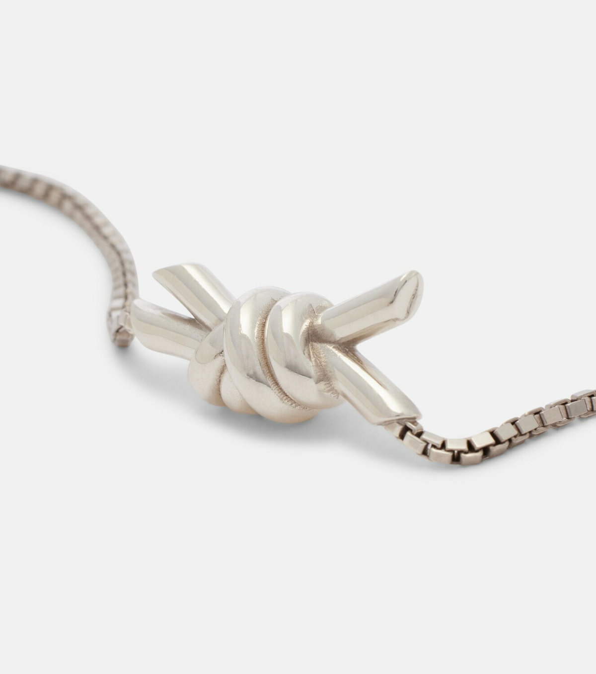 Bottega Veneta Knot sterling silver necklace