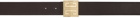 Givenchy Brown & Black 4G Reversible Belt