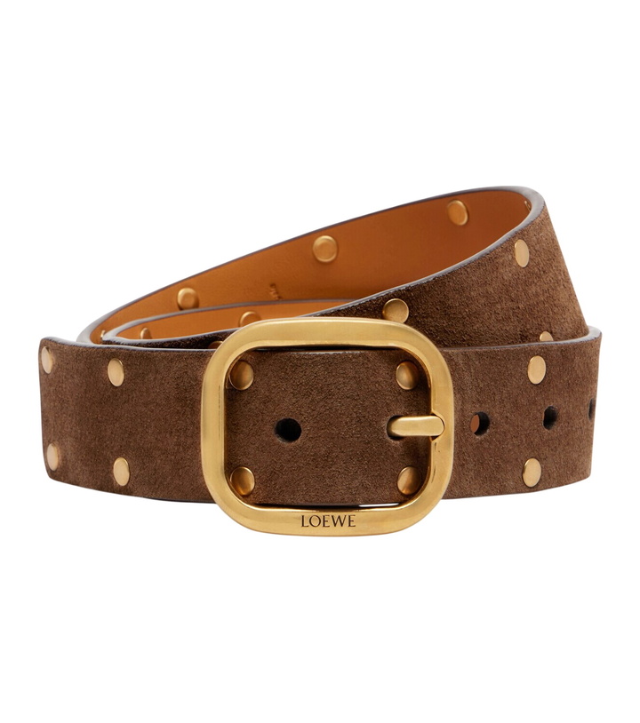 Photo: Loewe Studded suede belt