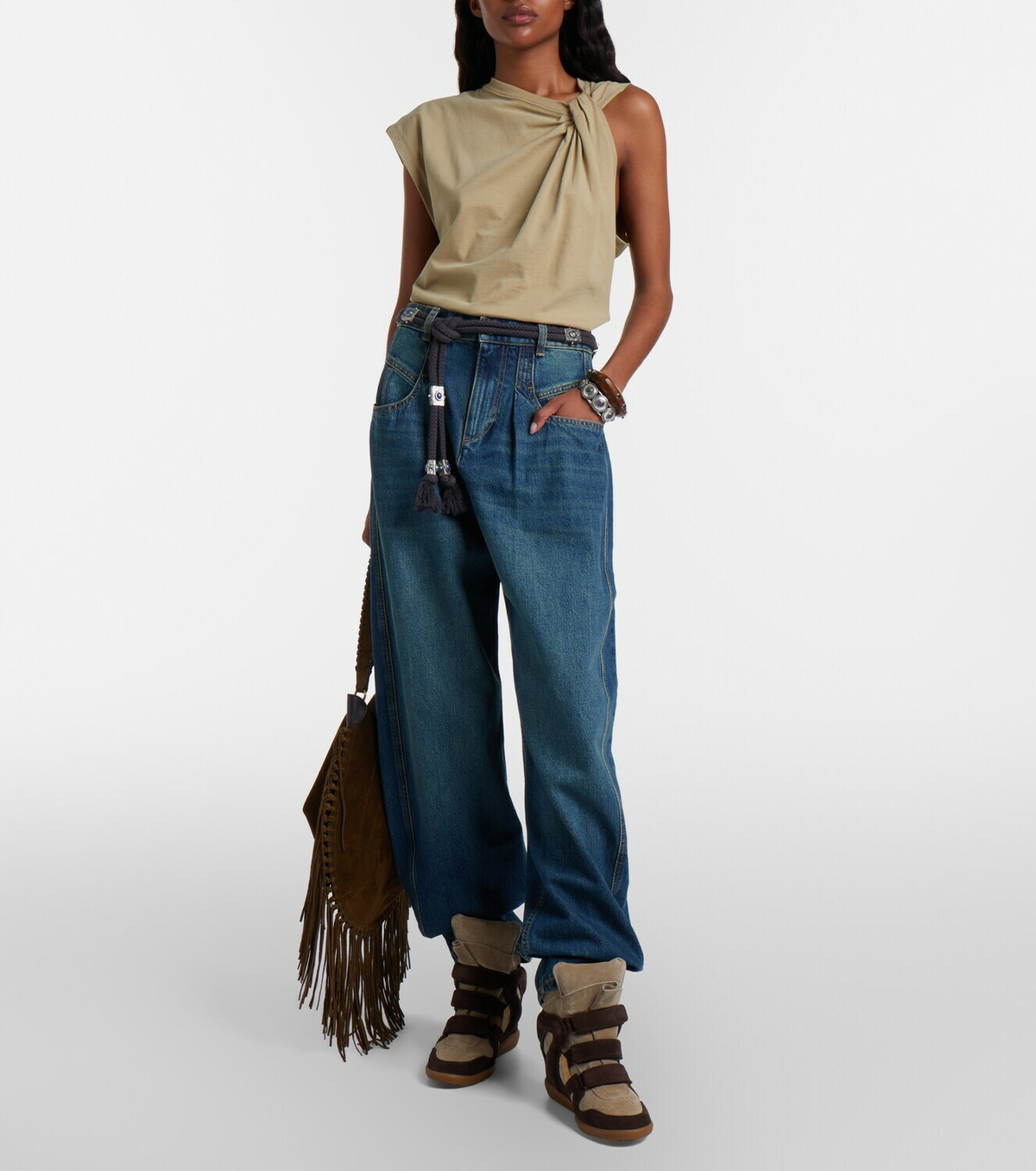 Isabel Marant Lishaga barrel-leg jeans