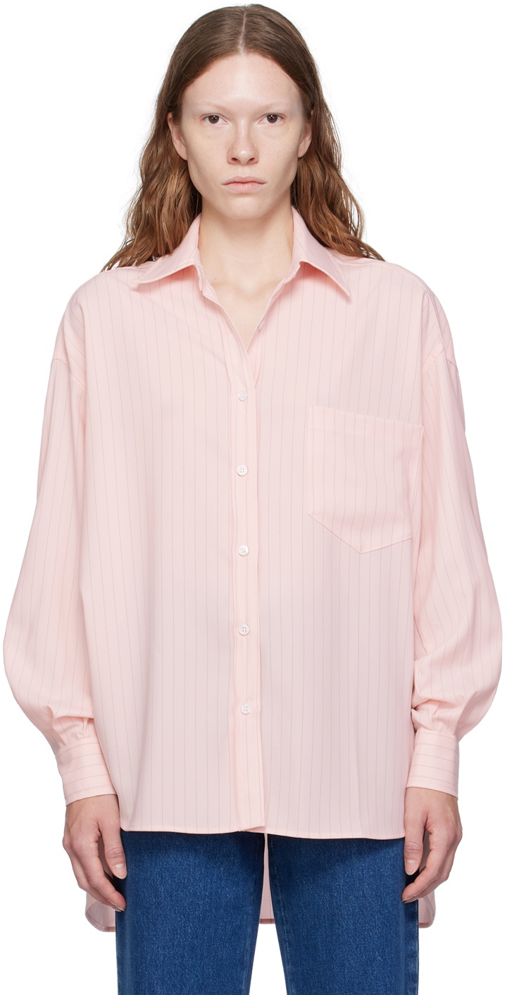 The Frankie Shop Pink Georgia Shirt The Frankie Shop