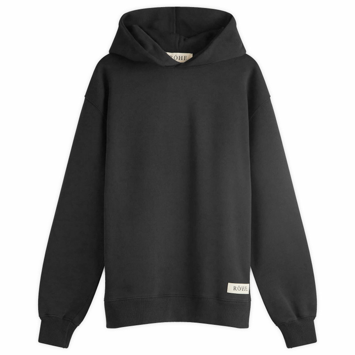 Photo: Róhe Men's Oversized Logo Hoodie in Black