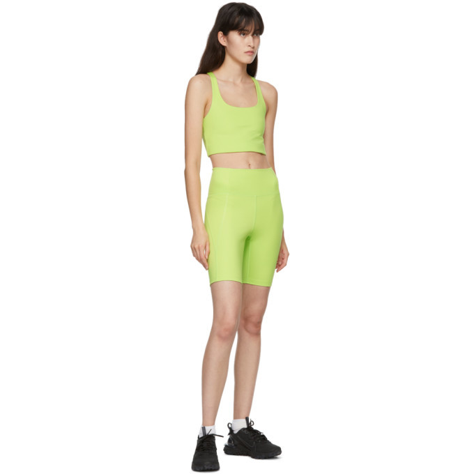 Girlfriend Collective Green High-Rise Bike Shorts Girlfriend