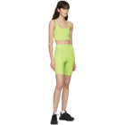 Girlfriend Collective Green High-Rise Bike Shorts