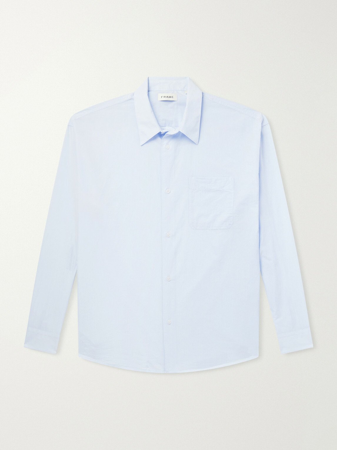 FRAME - Cotton-Poplin Shirt - Blue