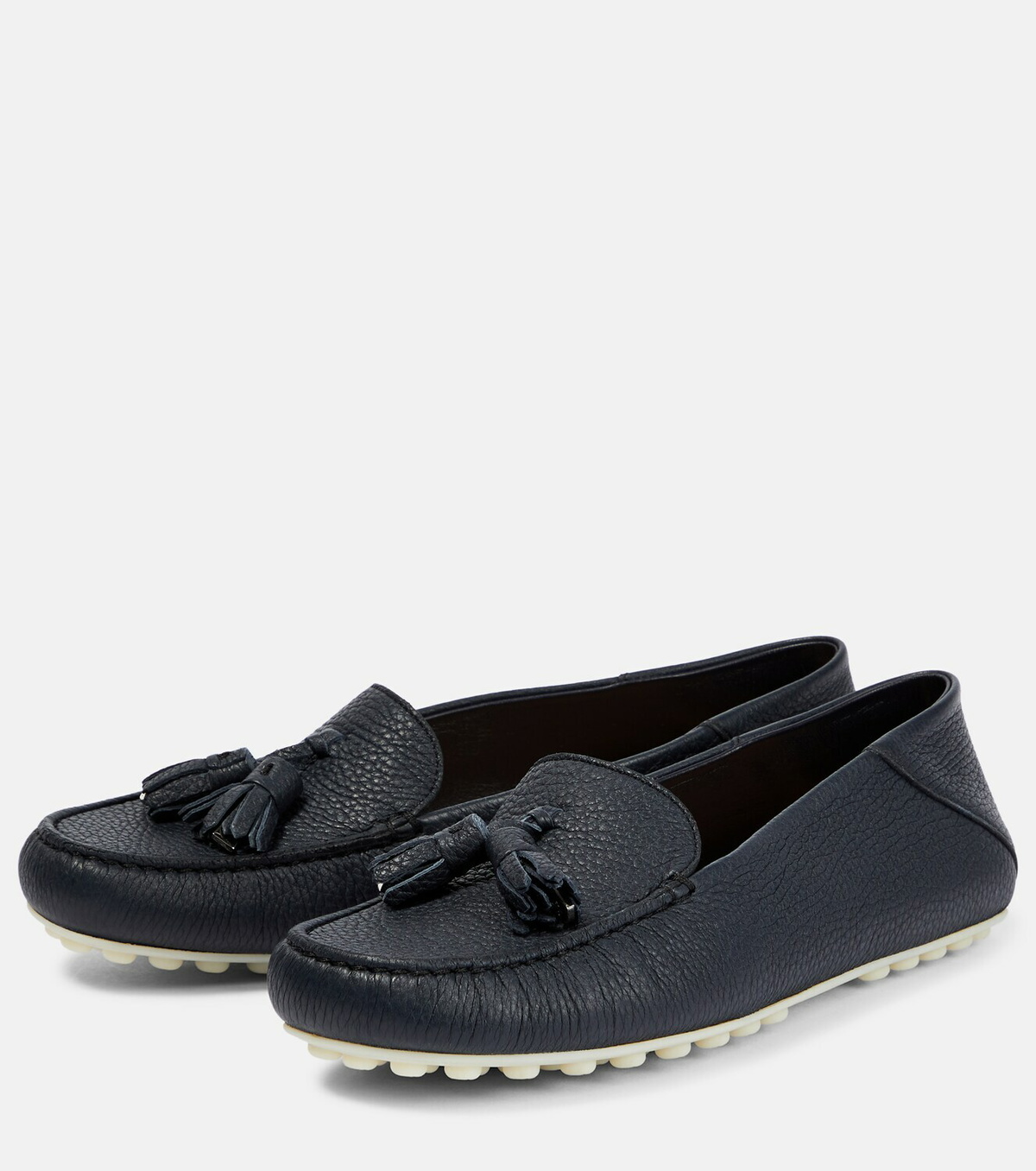 Loro Piana - Dot Sole leather moccasins