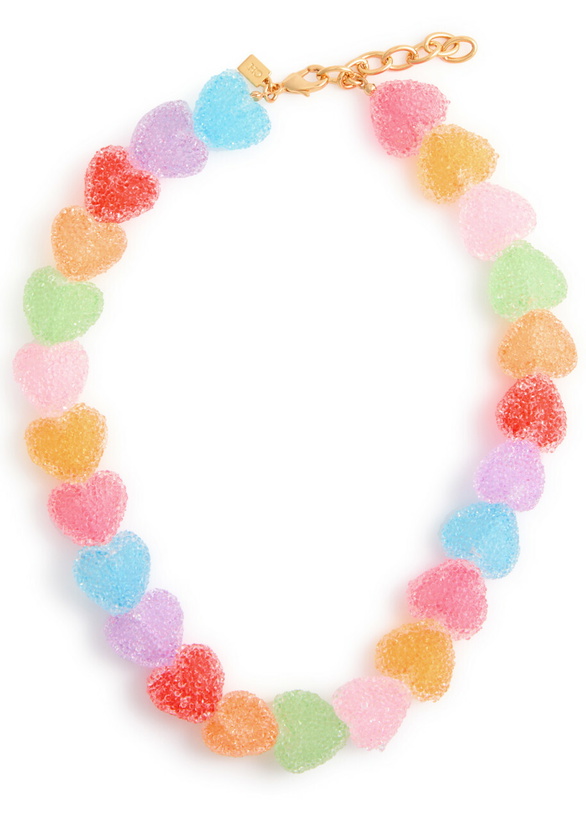 Photo: Crystal Haze Jelly Heart 18kt Gold-plated Necklace - Multicoloured 1 - One Size
