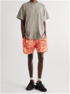 John Elliott - Straight-Leg Printed Mesh Shorts - Orange