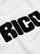 Husbands - Logo-Flocked Cotton-Jersey T-Shirt - White