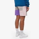 The Future Is On Mars Men's Corduroy Patchwork Short in Galactic Grey/Purple