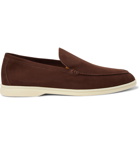 Loro Piana - Summer Walk Nubuck Loafers - Brown