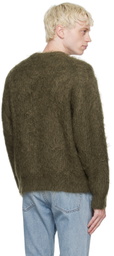 John Elliott Khaki Brushed Sweater