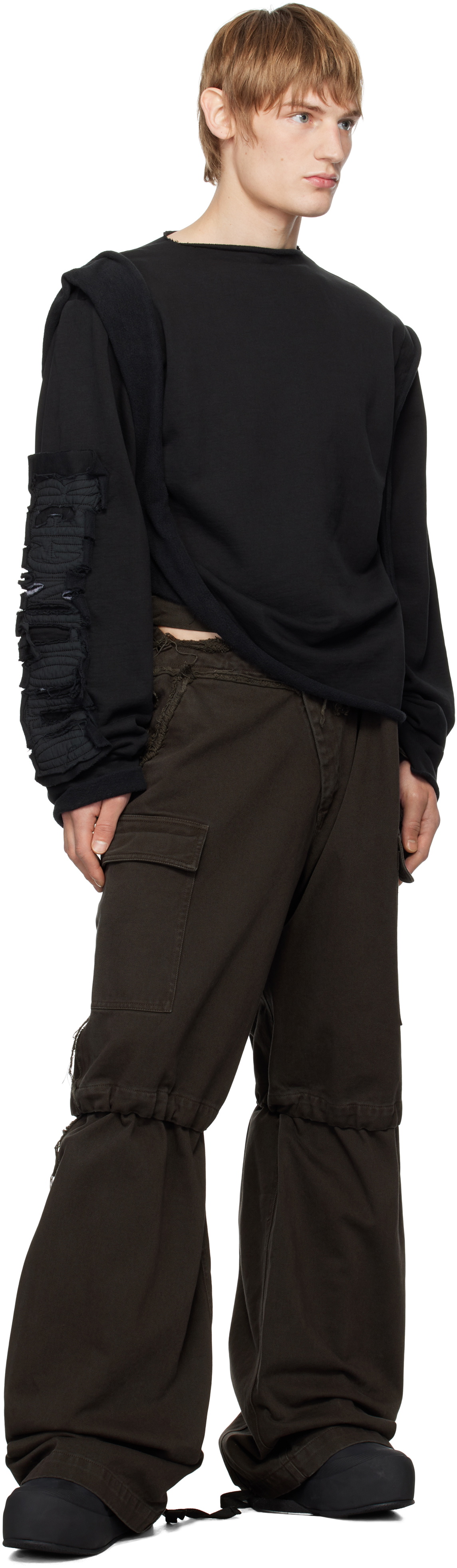 【正規店出品】OTTOLINGER DRAPE CREWNECK SWEATSHIRT BLACK Ottolinger Drape Crewneck – htown Store