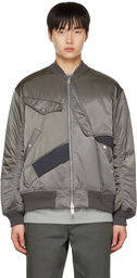 Undercoverism Gray Padded Bomber