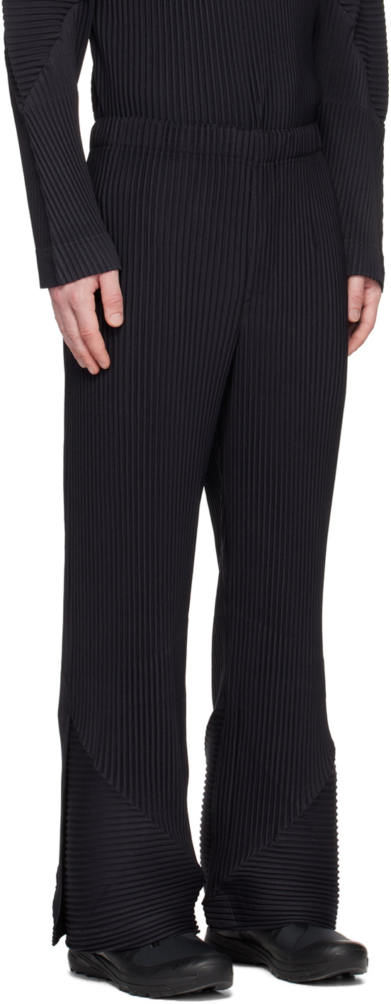 Homme Plissé Issey Miyake Black Stem Trousers Homme Plisse Issey