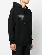 PALM ANGELS - Rhinestone Sprayed Hoodie