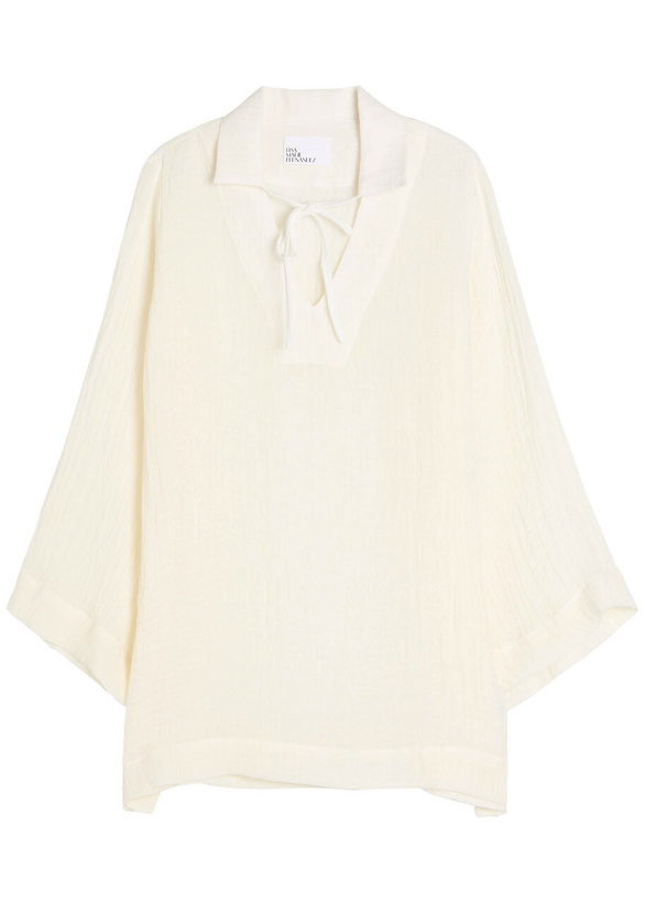 Photo: Lisa Marie Fernandez Linen-blend Tunic top White