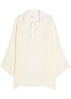 Lisa Marie Fernandez Linen-blend Tunic top White