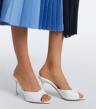Aquazzura Bisous leather mules
