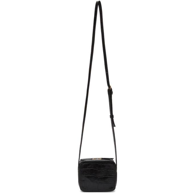 A.P.C. LOUISETTE レザー ショルダーバッグ A.P.C. Black Croc-Embossed Mini Louisette Bag A.P.C.