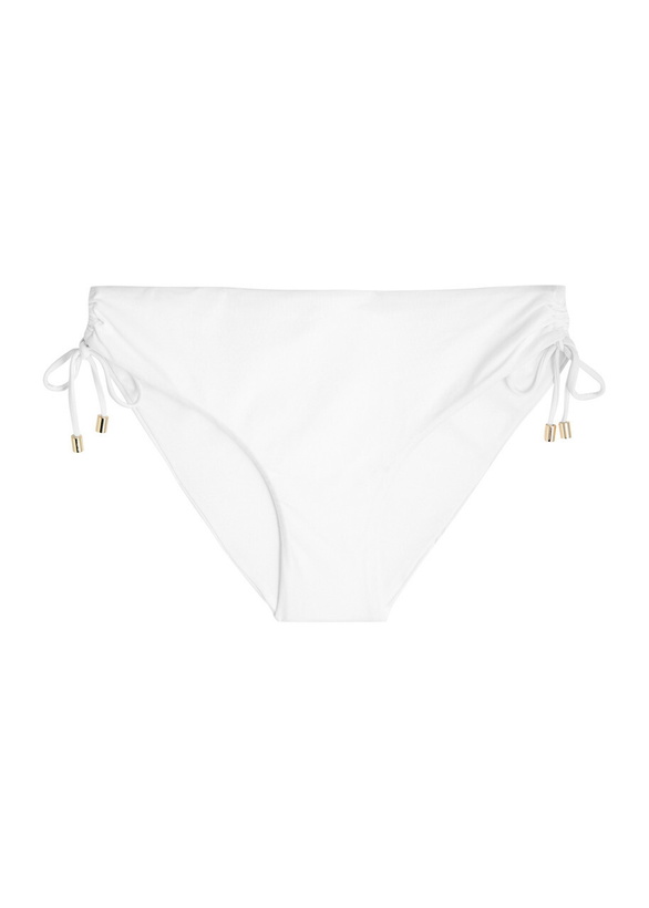 Photo: Max Mara Beachwear Sandra Ruched Bikini Briefs White