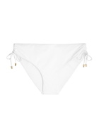 Max Mara Beachwear Sandra Ruched Bikini Briefs White