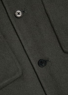Frame Trucker Wool Overshirt Charcoal