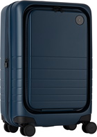 Monos Navy Expandable Carry-On Pro Suitcase