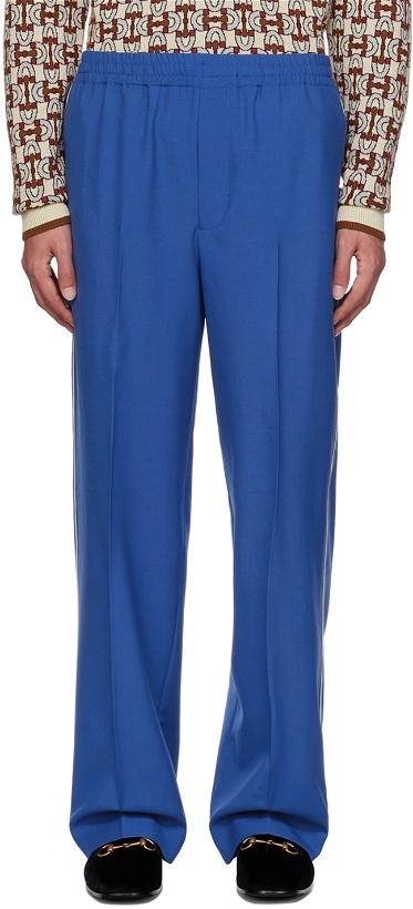 Photo: Gucci Blue Interlocking G Trousers