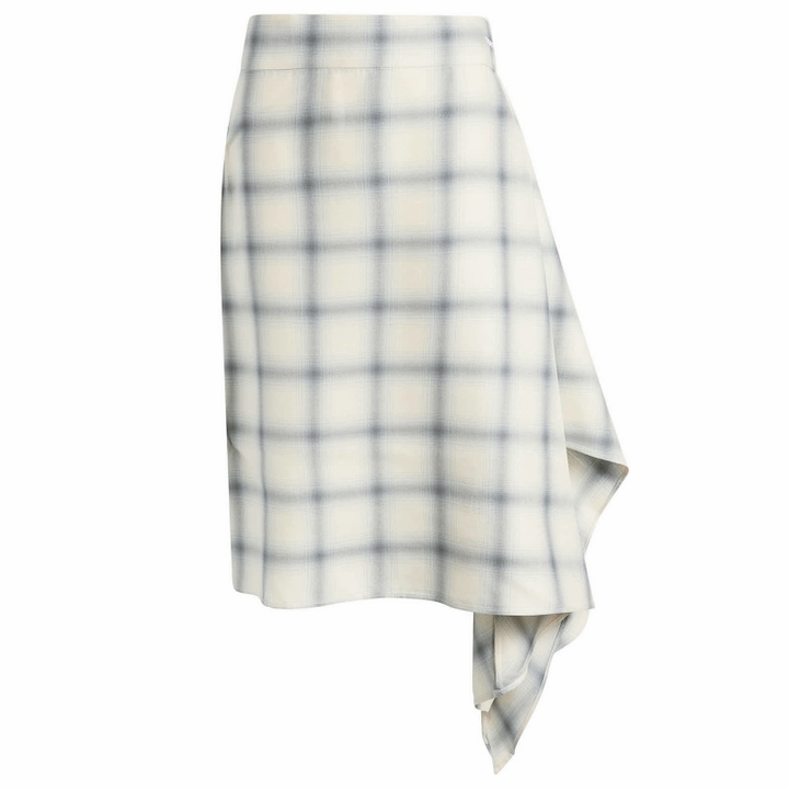 Photo: Coperni Women's Zero Waste Long Skirt in Blue Check