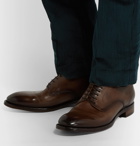 Officine Creative - Emory Burnished-Leather Oxford Shoes - Brown