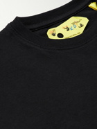 Off-White - Monster Arrow Logo-Print Cotton-Jersey T-Shirt - Black