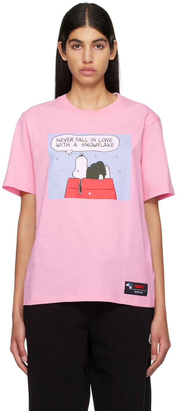 Moncler Pink Peanuts T-Shirt Moncler