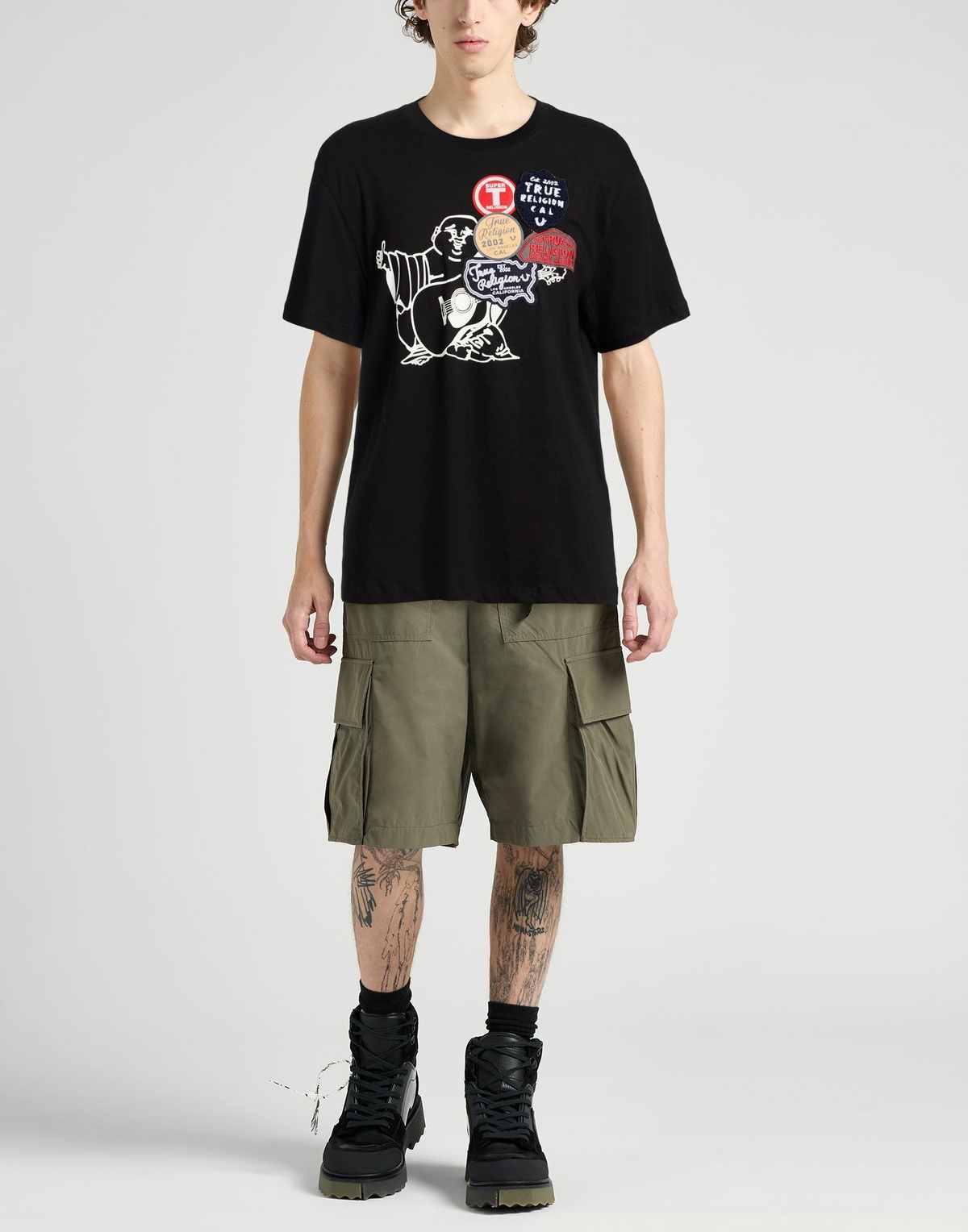 True Religion Mens T-shirt in Black